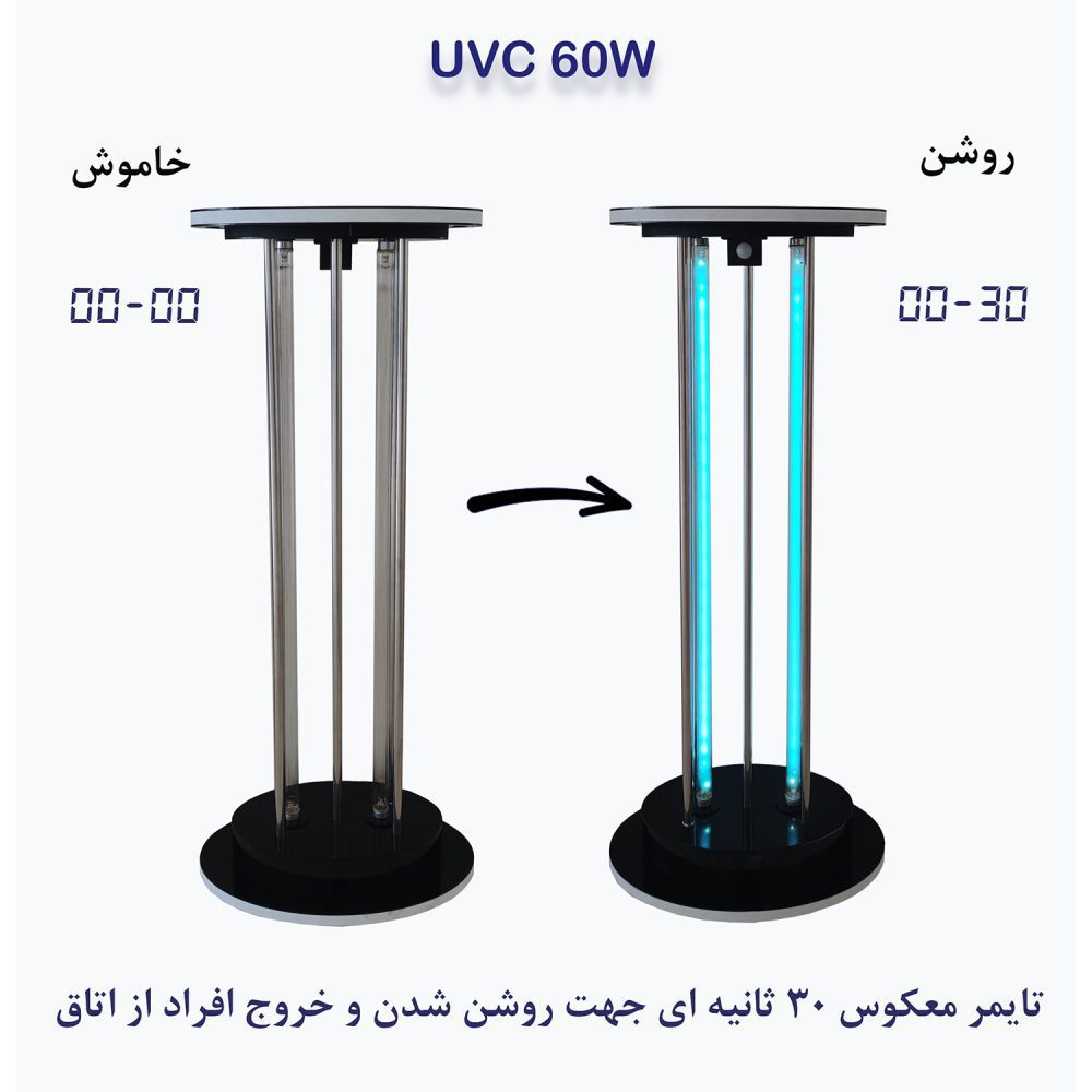 دستگاه ضد عفونی کننده ماوراء بنفش مدل UVC 60W - Image 3